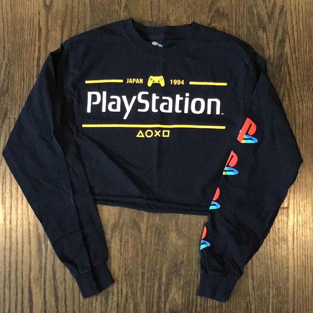 PlayStation long sleeve crop top small forever 21